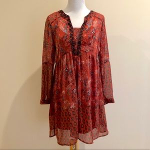 Knox Rose Sheer Printed Dress